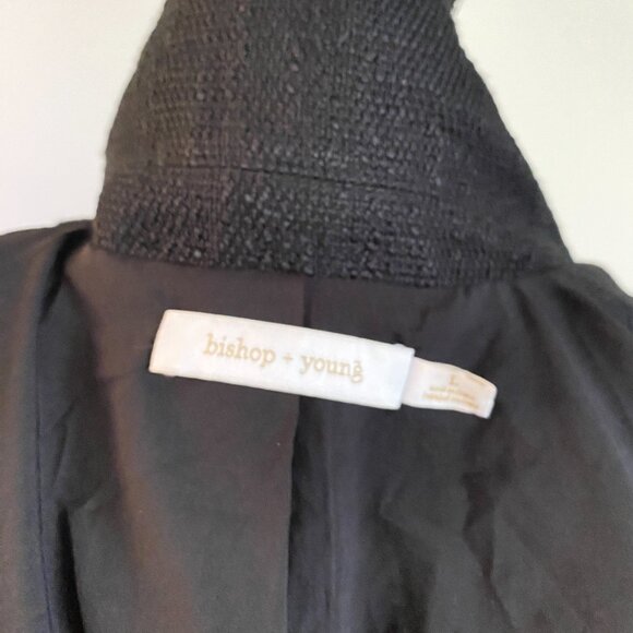 Bishop + Young Frayed Edge Belted Blazer - Picture 8 of 11